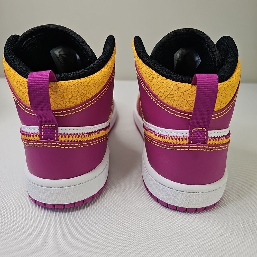 3Y 4.5W Nike Air Jordan 1 Mid Dia De Los Muertos DC0499-100 New In Box - Picture 4 of 11
